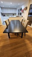IKEA Tisch (schwarz) - inkl. 4 Stühlen
