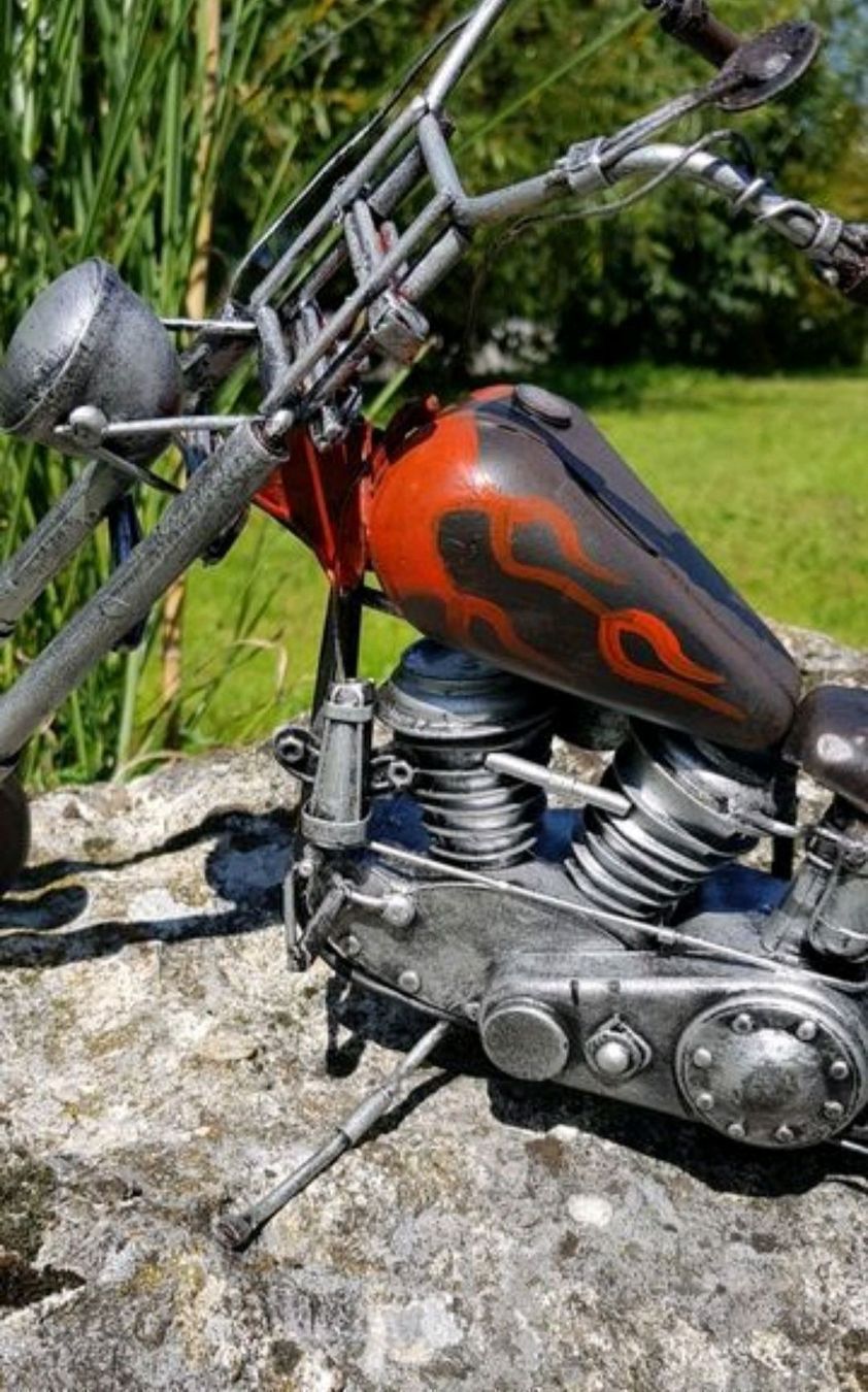 Tutte le decorazioni: Easy Rider aus Blech – Nuovo e nell'imballaggio originale da Sempach venduto da Seepferdli40 1