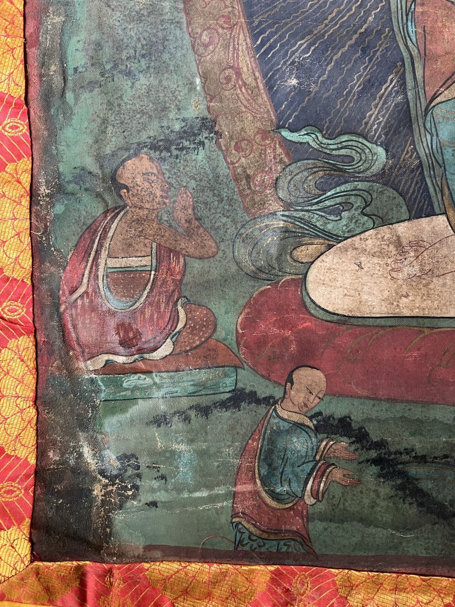 Poster & Bilder: Altes Rollbild Thangka, Tibet, um 1900 – Gebraucht aus Himmelried von Mercuhr 4
