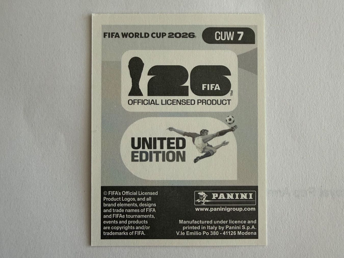 Panini Sammelbilder & Trading cards: Van Eijma CUW7 - Panini CH Edition WM 2026 – Neu (gemäss Beschreibung) aus Grenchen von nicus_aveiro 1