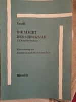 Verdi - Die Macht des Schicksals,Klavierauszug Ricordi
