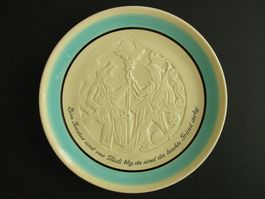 Alter Fondueteller mit Spruch von NYON