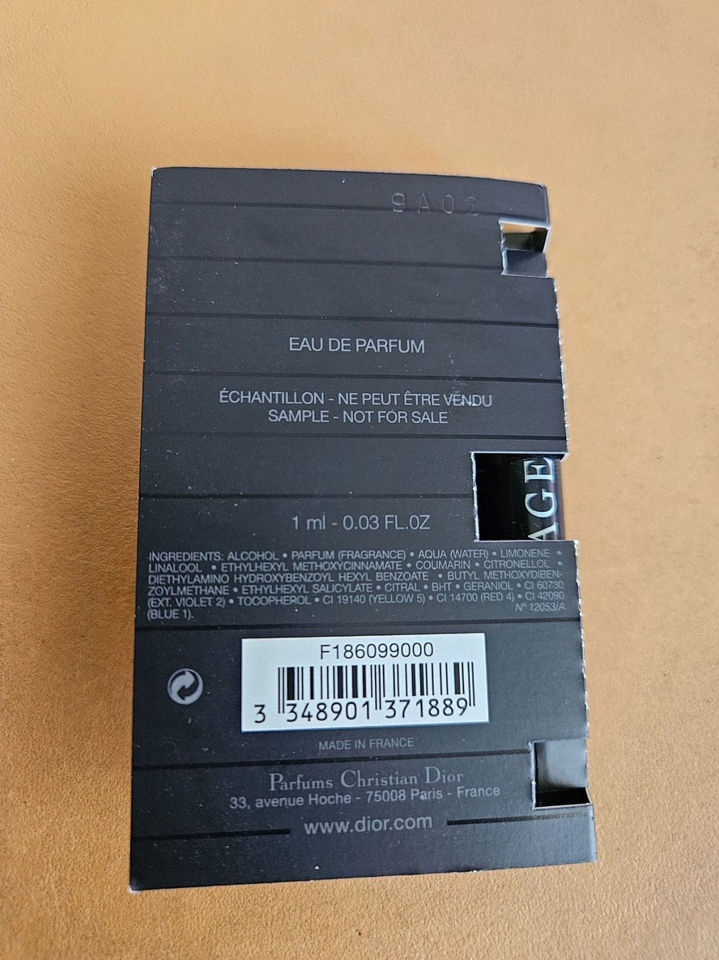 Dior Parfum & Eau de Toilette: DIOR - SAUVAGE- EAU DE PARFUME - 1ML – Neu und originalverpackt aus Aesch BL von Chrutli1 1