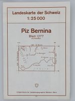 Landeskarte der Schweiz 1:25000, Blatt 1277 Piz Bernina