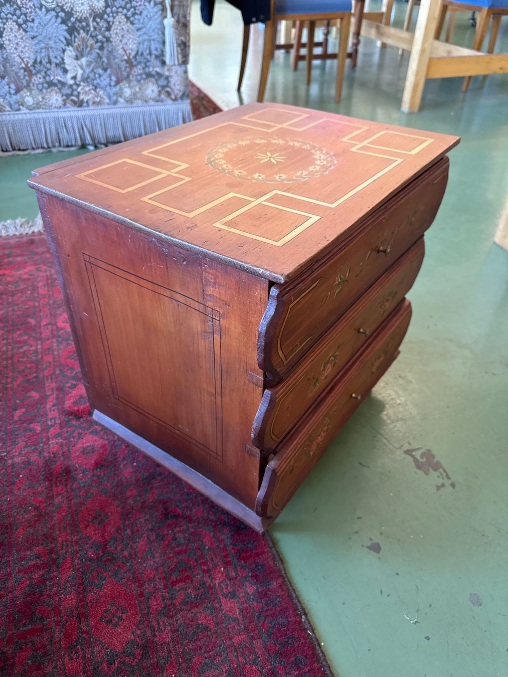 Cassettiere: Handgemachte Holzkommode im Vintage-Stil – Usato da Pratteln venduto da Cartonsducoeur_bl 1