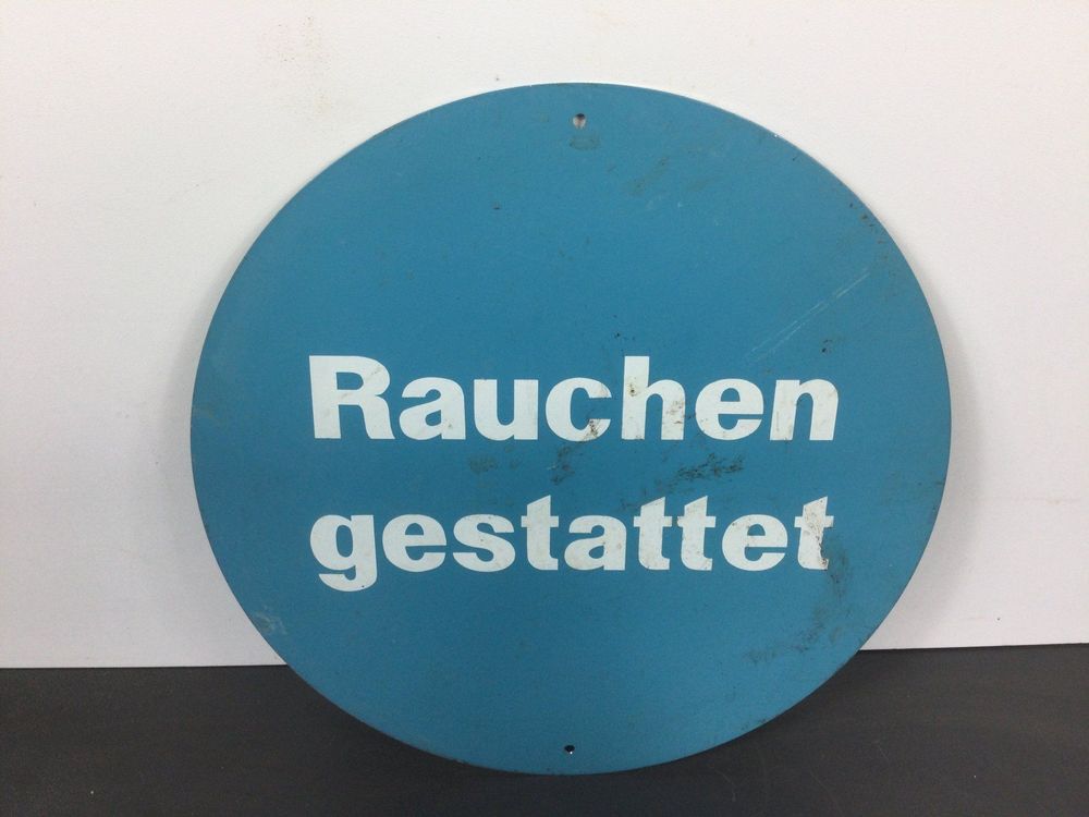 Gebrauchtes Schild Rauchen Gestattet | Kaufen Auf Ricardo