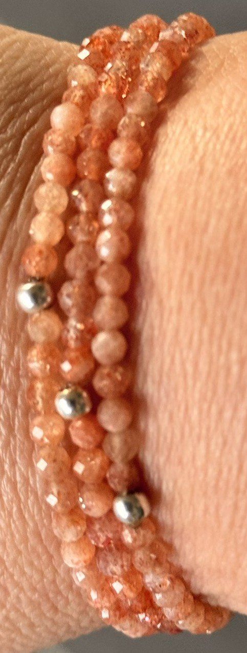 Bracciali & Braccialetti: Edelstein Armband aus Sonnenstein – Usato da Lommis venduto da manmarmi 3