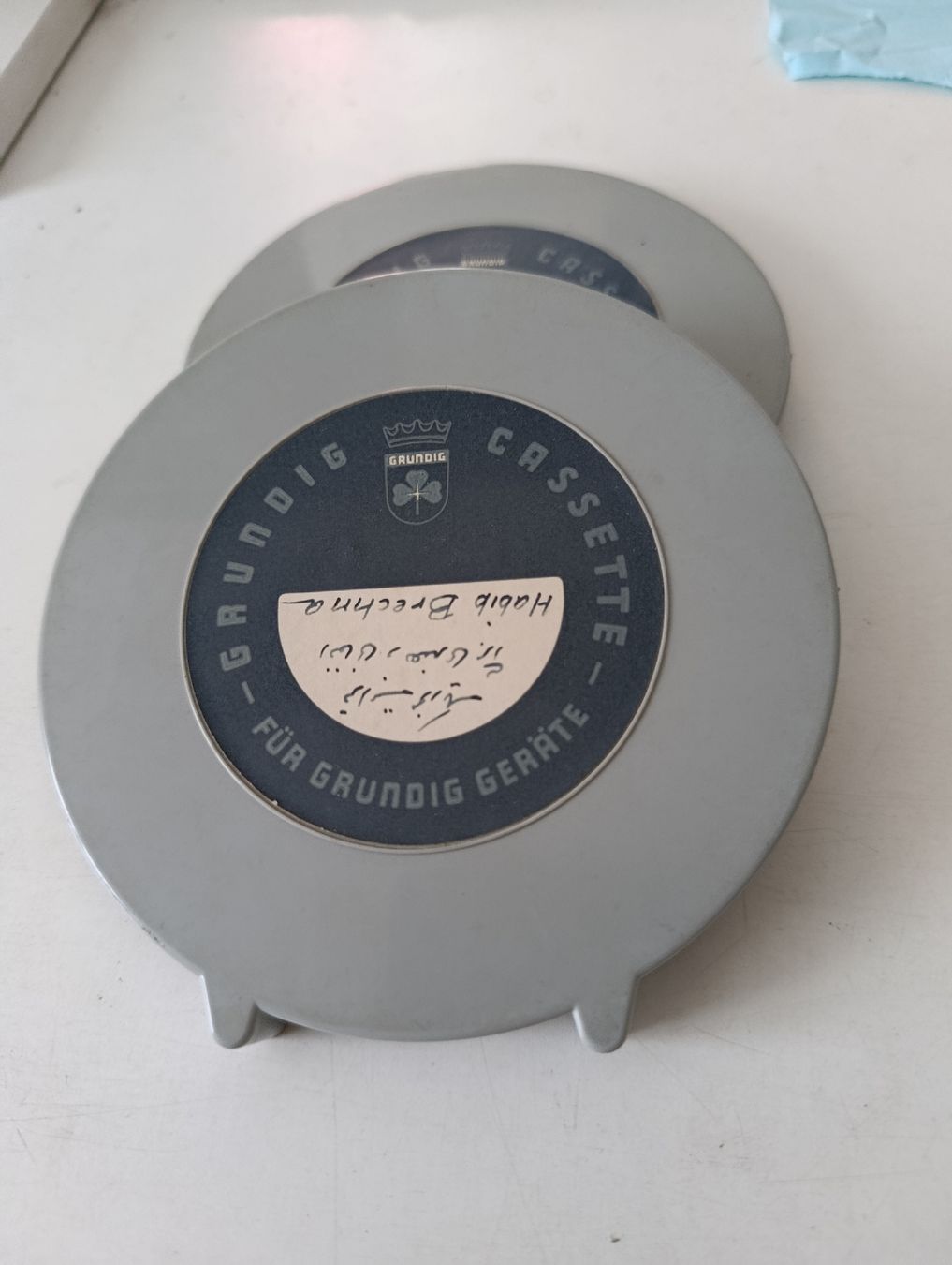 Grundig Appareils à bandes: 2 Grundig Spulen 14 cm Durchmesser – D'occasion à Elfingen par Bimbo