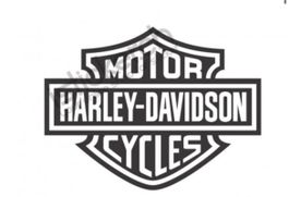 Aufkleber Harley Davidson in weiss