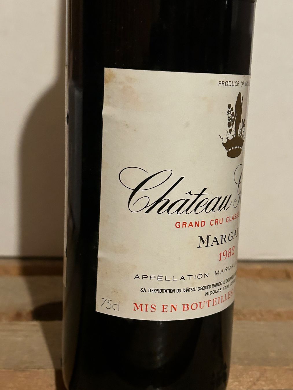 Vino: EXCEPTIONNEL Château Giscours 1982 Margaux – Nuovo (secondo la descrizione) da La Tour-de-Peilz venduto da avediscipule 2
