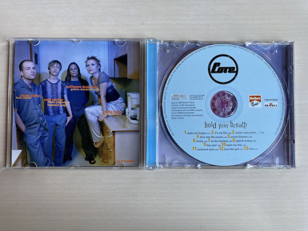 CD: Core - Hold Your Breath - CD Album – Usato da Oberried Brienz venduto da Chyara 2