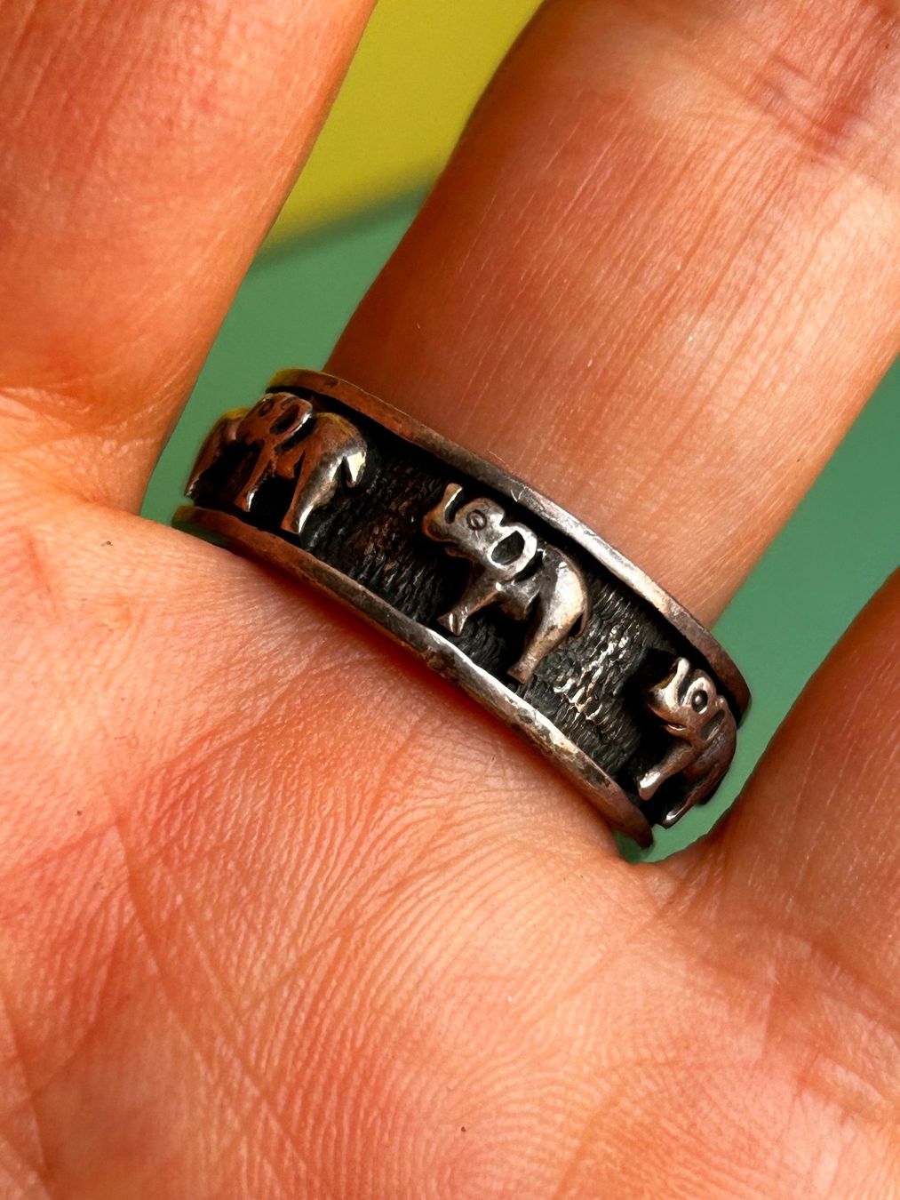 Anelli: Silberring Elefanten, Gr. 60 – Usato da Dittingen venduto da Bijoubelle 4