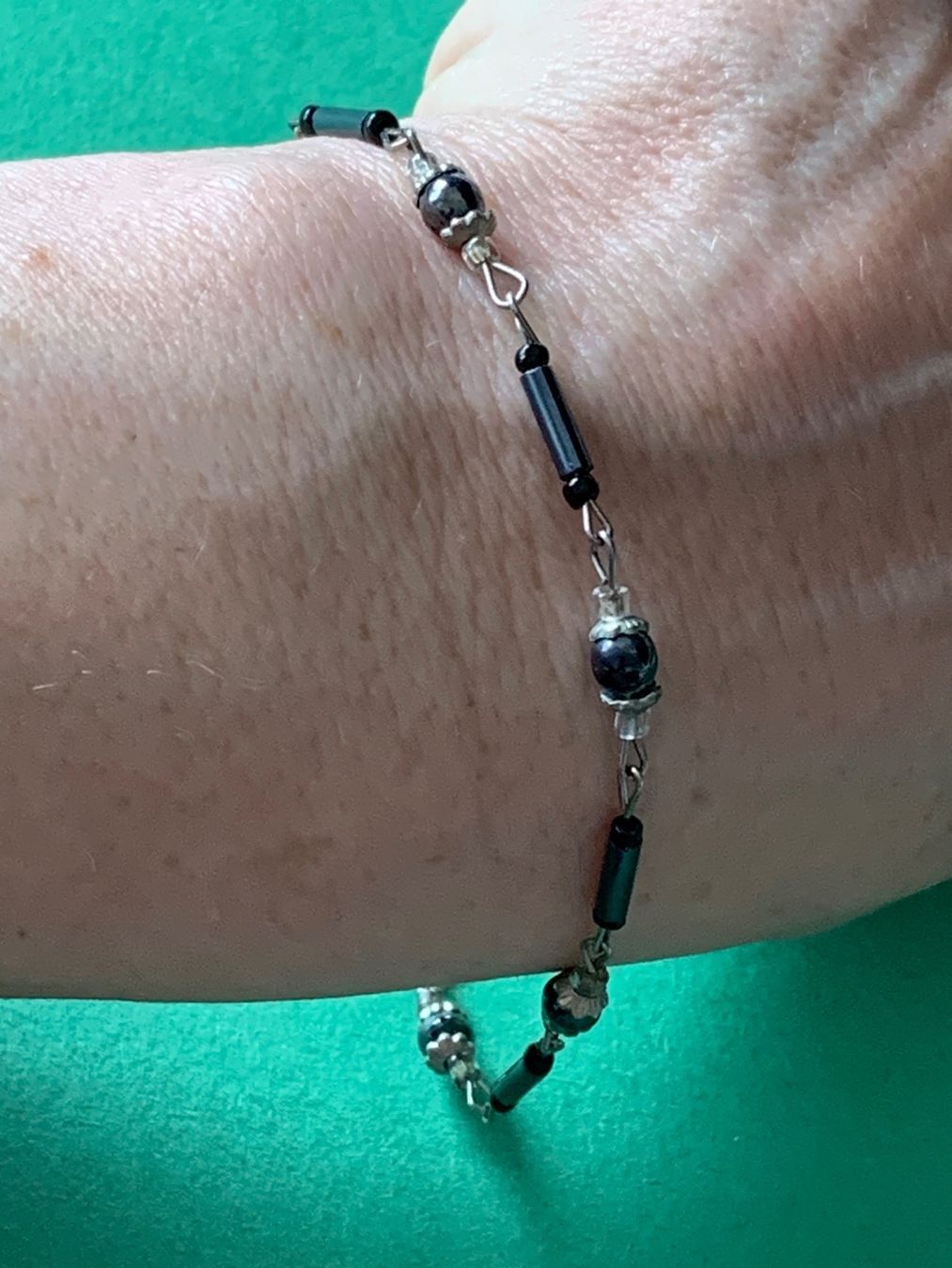 Bracciali & Braccialetti: armband schwarz/antrazith (19 cm) – Usato da Dittingen venduto da Bijoubelle 2