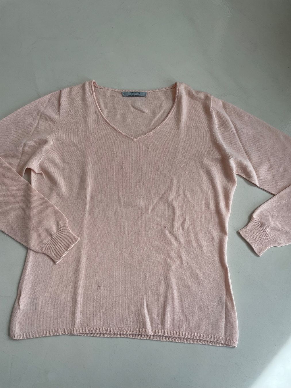Pullover & Sweatshirts: Pullover HAWICO 100% Extra fine Merino Wool - Silk Cashmere – Gebraucht aus Minusio von Pink222