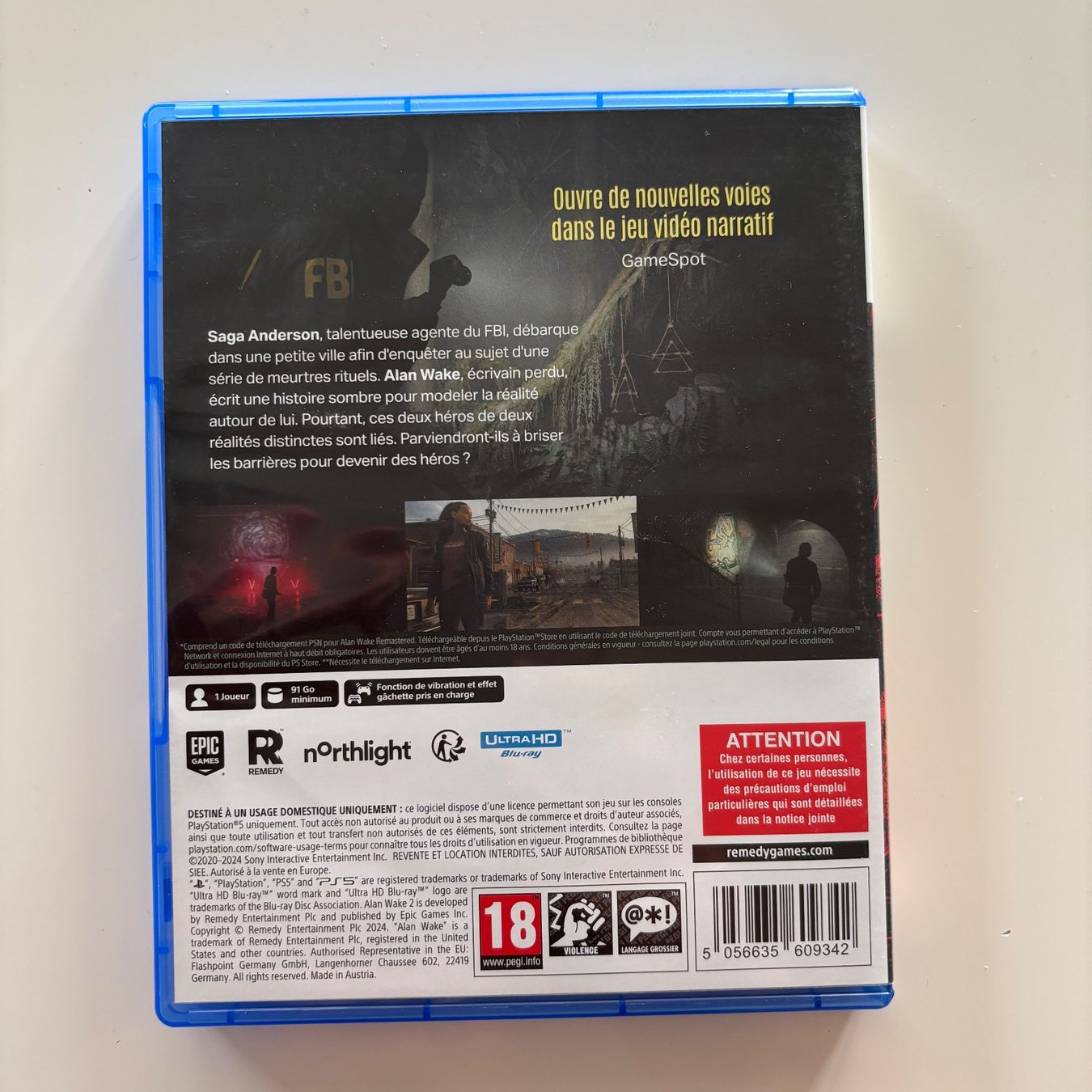 Jeux: Alan Wake 2 PS5 – D'occasion à Lausanne par umbro1893 1