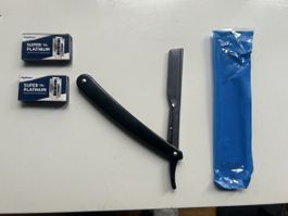 Rasoir de barbier (Shavette) Neuf + lames neuves