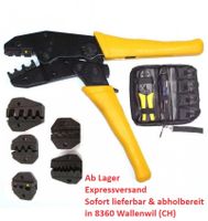 55065 - Crimpzange + 5 Einsätze Aderendhülsen Zange Set