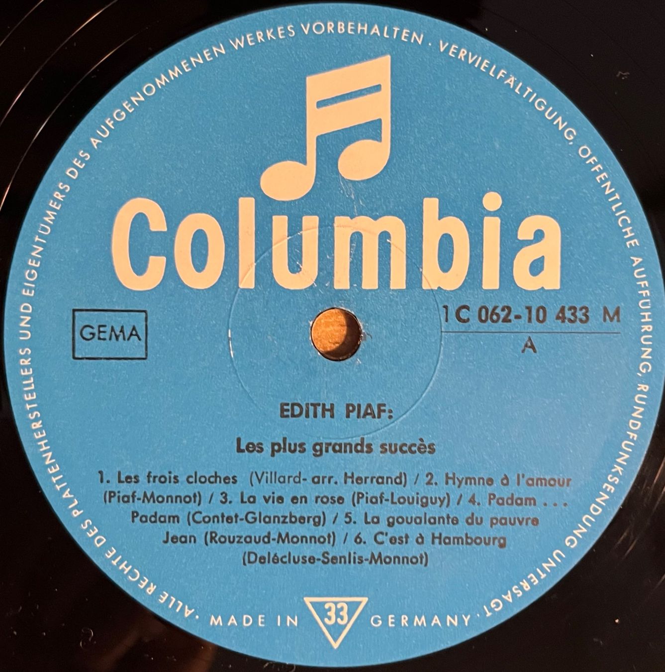 Vinyles: EDITH PIAF - LES PLUS GRANDS SUCCÈS - 33 Tours – D'occasion à Bussigny par vinyl-pas-cher 2