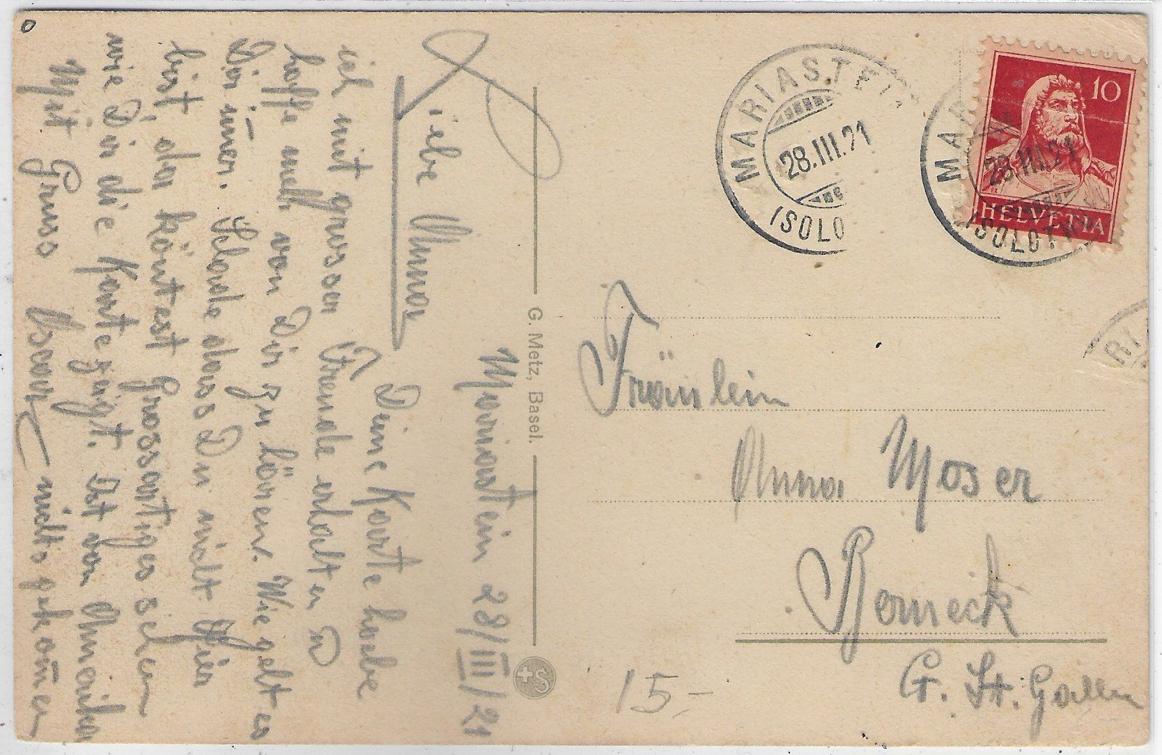 Cartoline postali: Mariastein - Multiview - Litho – Usato da Ettingen venduto da Kartenplanet 1