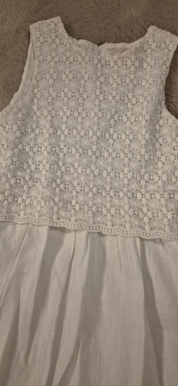 C&A Vestiti & Gonne: Robe blanche avec dentelle, taille 6 ans – Nuovo (secondo la descrizione) da Le Locle venduto da Arya4 1