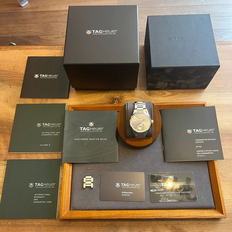 Tag Heuer Orologi: TAG Heuer Carrera Caliber 8 GMT Grande Date Full Set WAR5011 – Usato da Carouge GE venduto da Watchaser 8