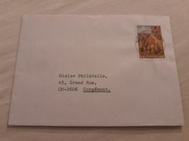 Rare Enveloppe Philatélique avec Timbre Dänemark