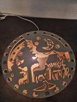 Holz Weihnachtsbeleuchtung 2er Set 