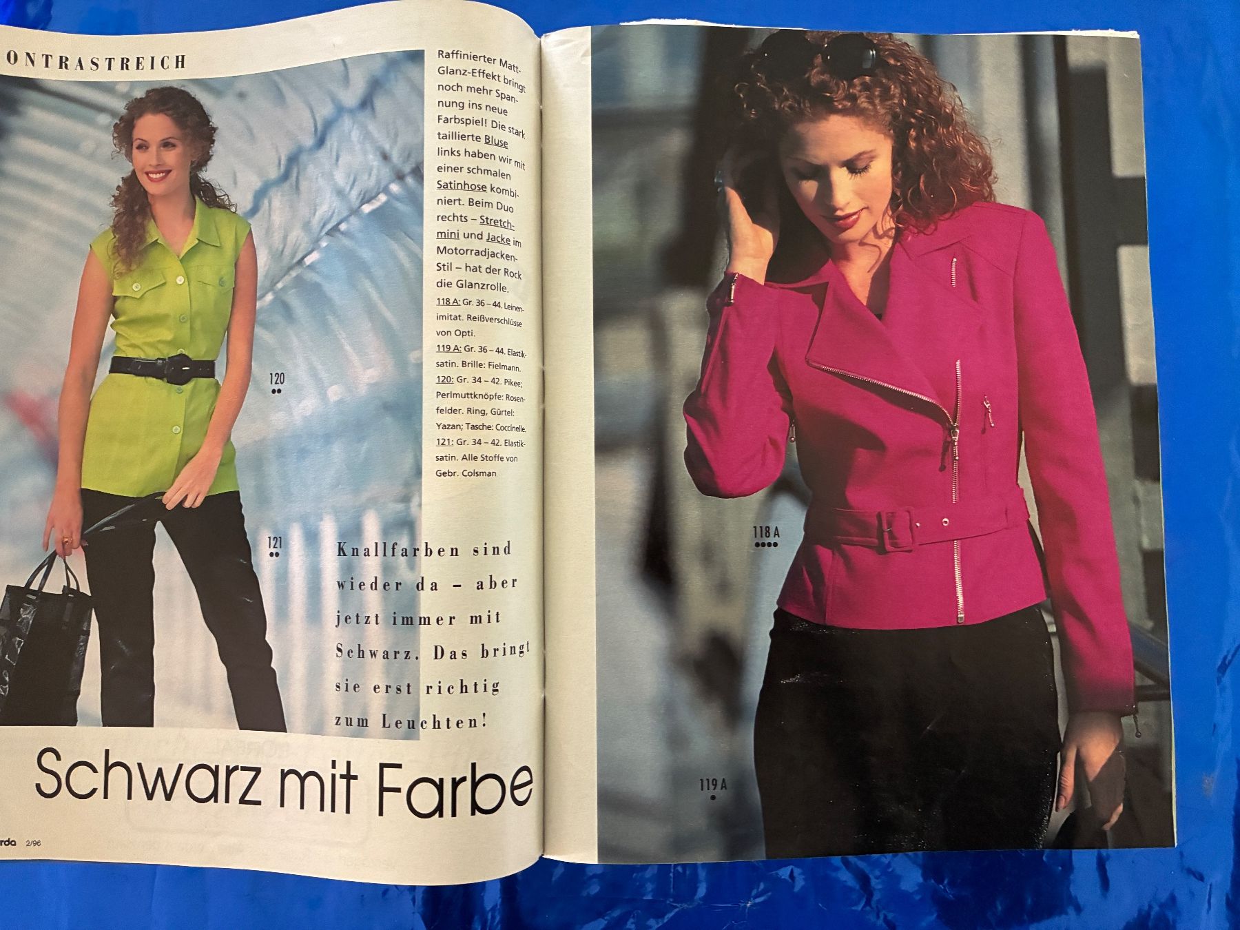 Cartamodelli: Burda Moden 1996 Nähen Schnittmuster Design – Usato da Aarwangen venduto da nemkin61 6
