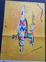 HERBERT LEUPIN KNIE PLAKAT IM DRUCK SIGNIERT