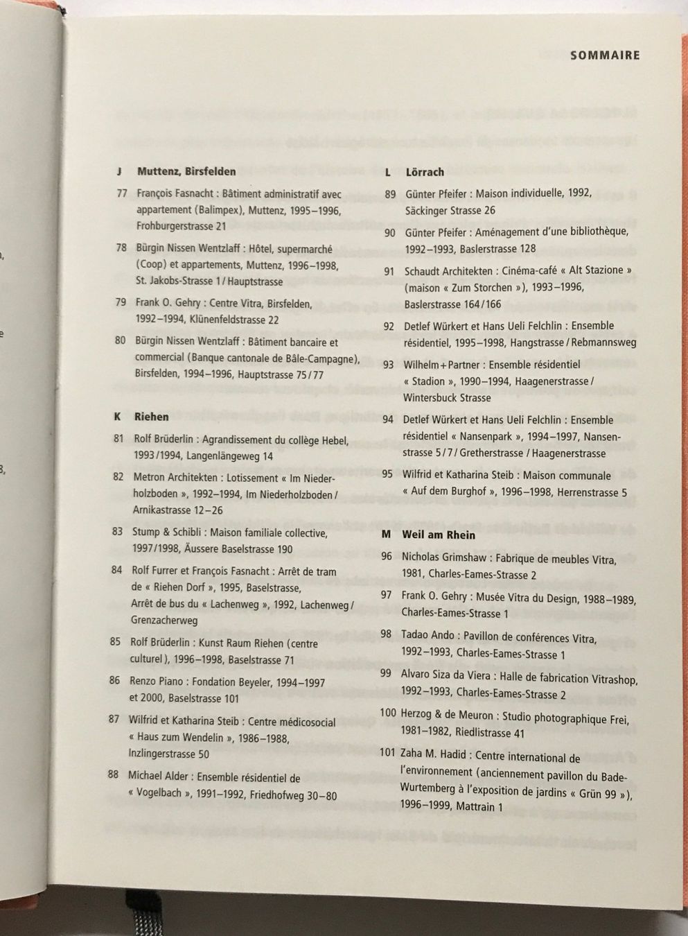 Libri: Guide d'architecture de Bâle 1980-2000 – Nuovo e nell'imballaggio originale da Sarnen venduto da Livres 5