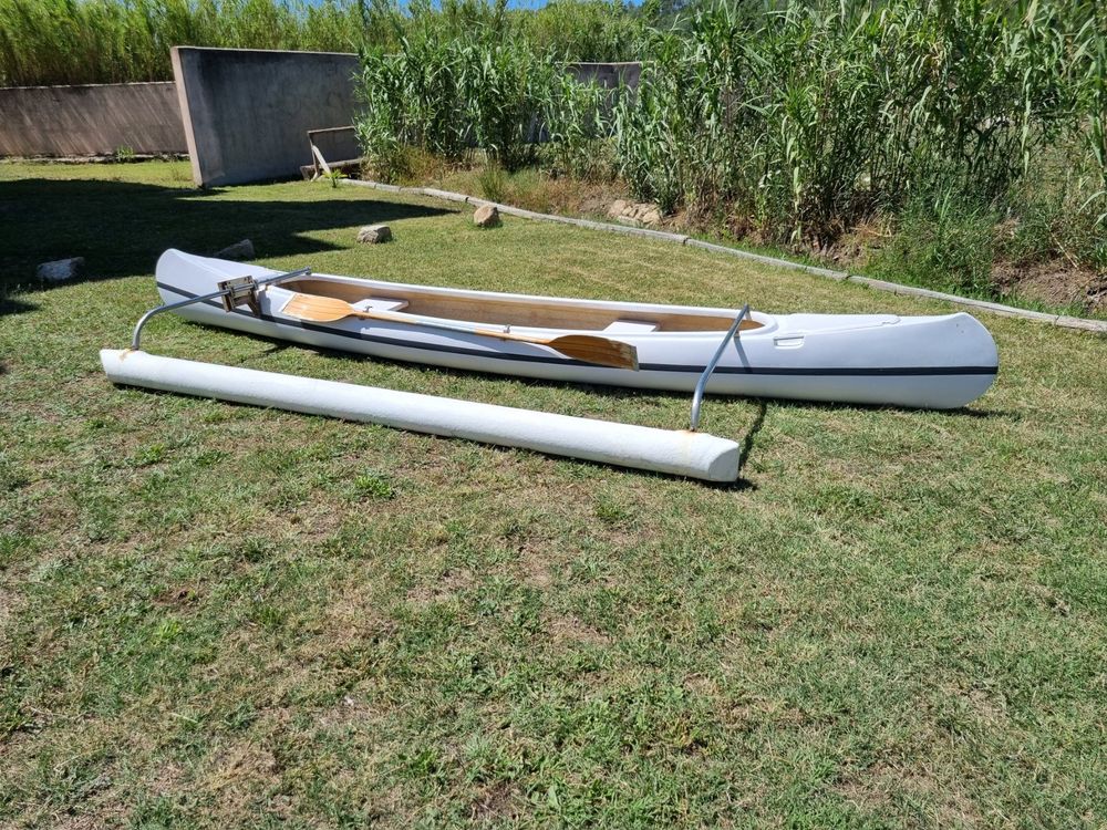 MorningRo Kanu Trolling Motorhalterung - Mit Eschenholz Querstange Für Kajaks
