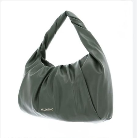 Olivgrüne Hobo-Tasche von Valentino, neu