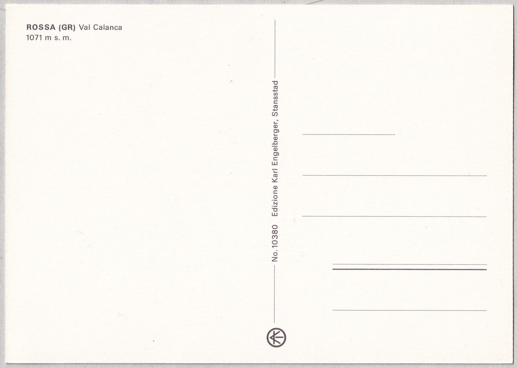 Cartoline postali: Rossa (GR), Val Calanca – Nuovo (secondo la descrizione) da Castione venduto da Rx-stamps 1