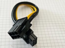 PCI-E 6-Pin zu 8-Pin GPU Grafikkarten Adapter Strom Kabel