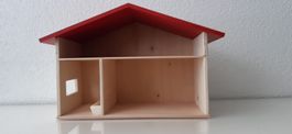 Stall aus Holz, mit Futterkrippe, Holzspielzeug