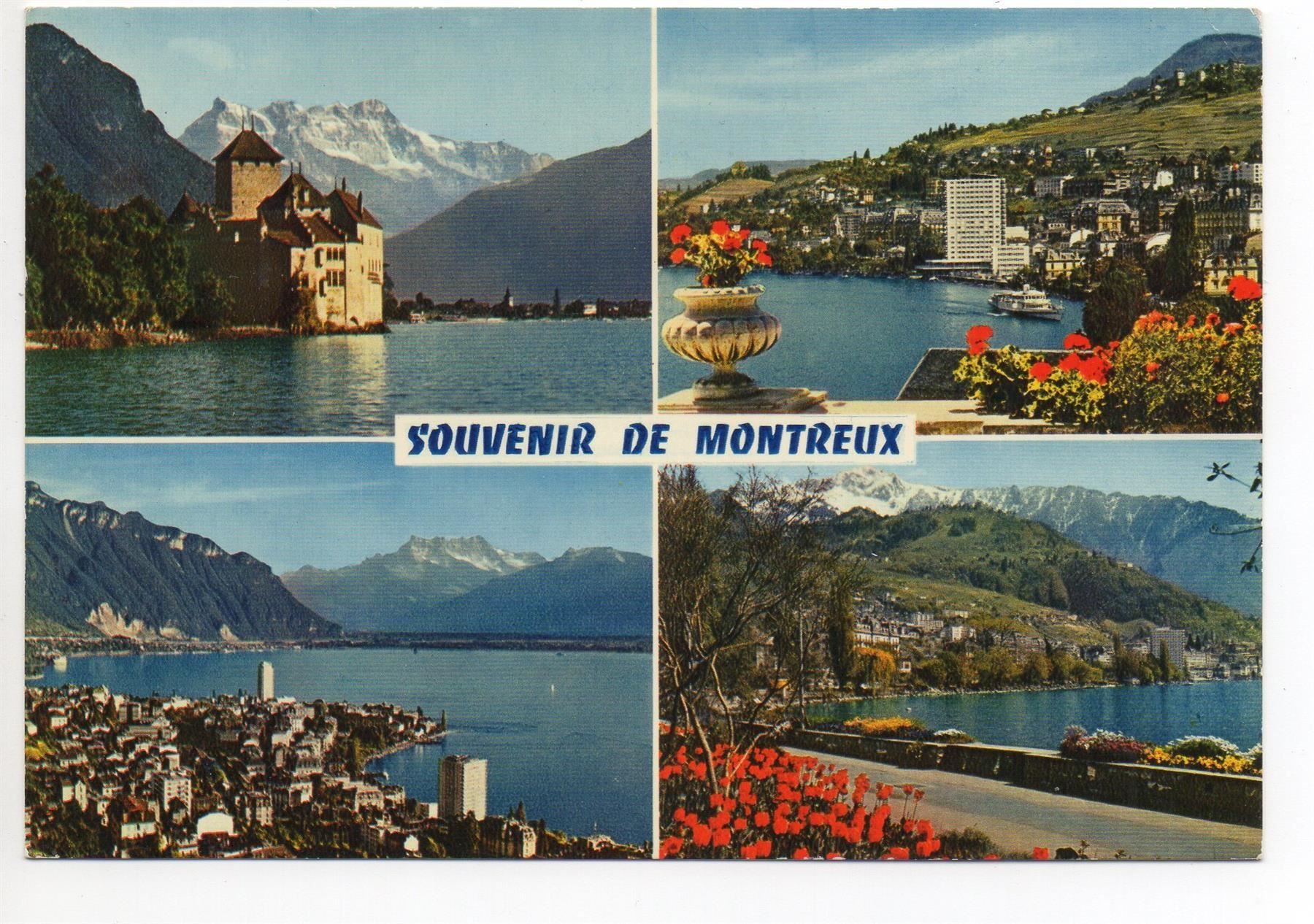 Ansichtskarten: Souvenir de MONTREUX – Gebraucht aus Jona von philajona