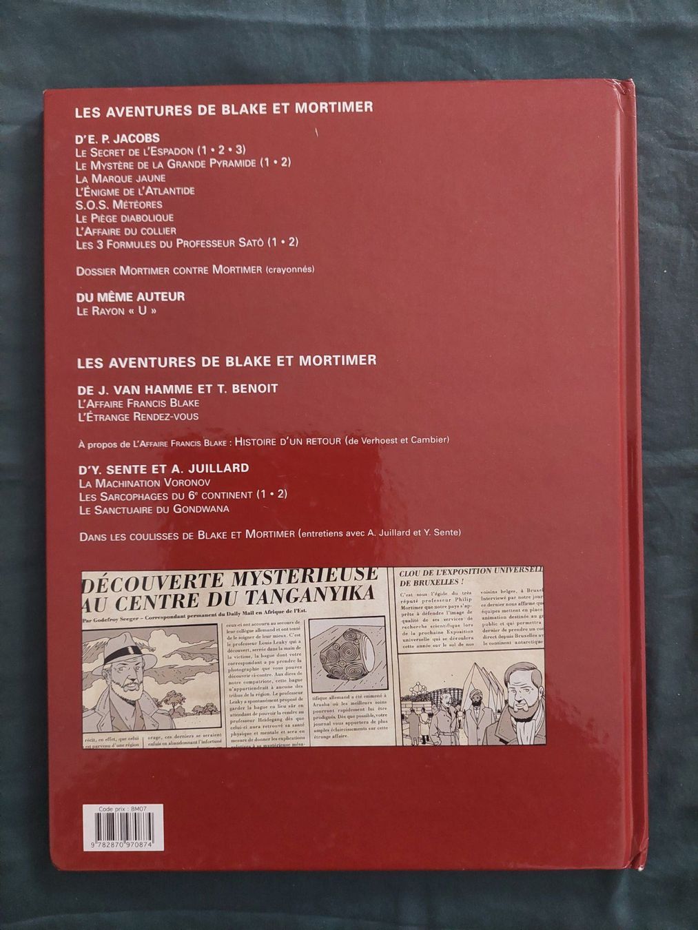 Comics: Blake et Mortimer Le Sanctuaire du Gondwana EO 2008 BE+ – Gebraucht aus Genève von Blu_BD 1