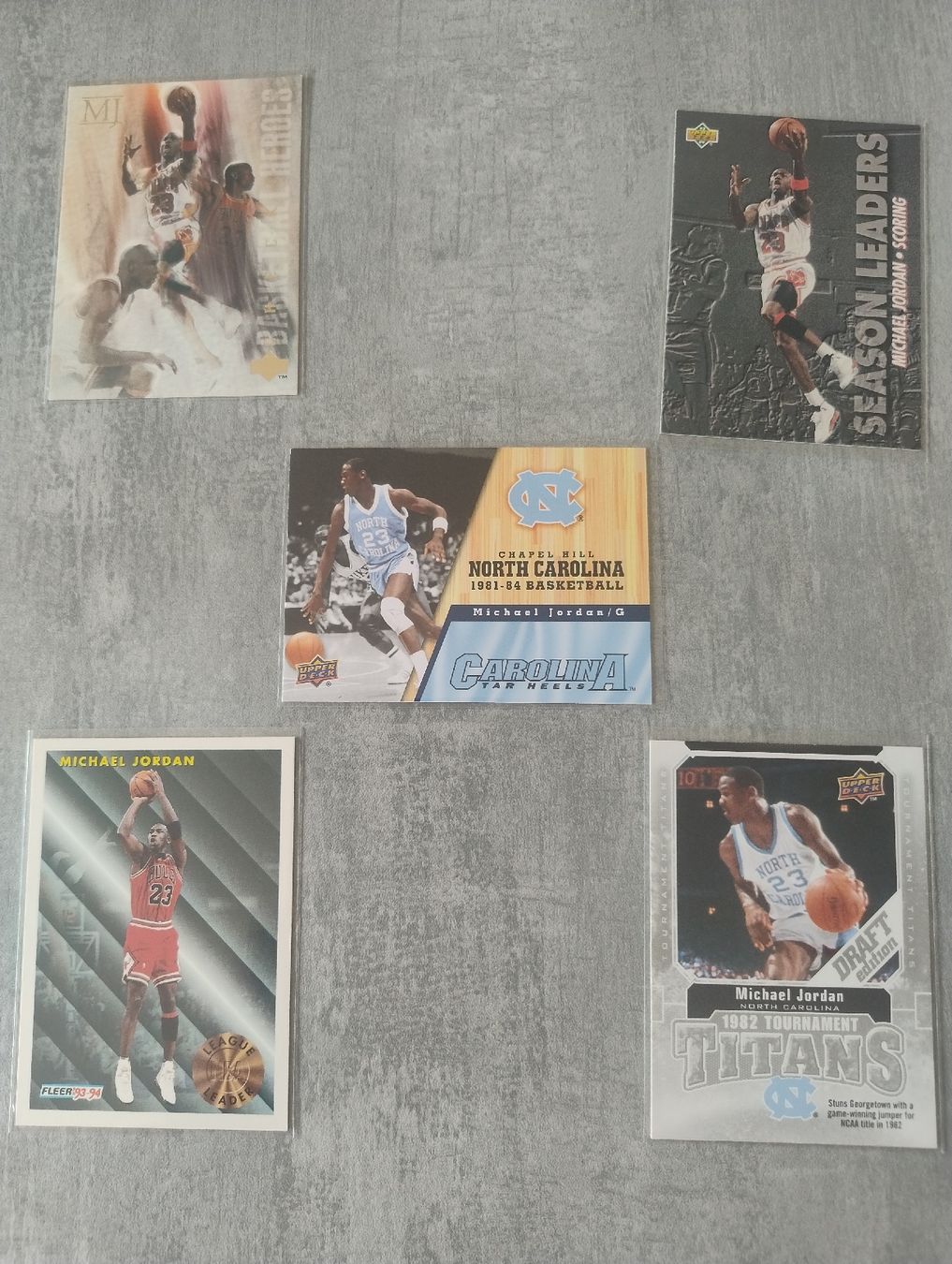 Nba Sammelbilder & Trading cards: Lot 4 - NBA Michael Jordan 5 cards  – Neu (gemäss Beschreibung) aus Martigny von julionix