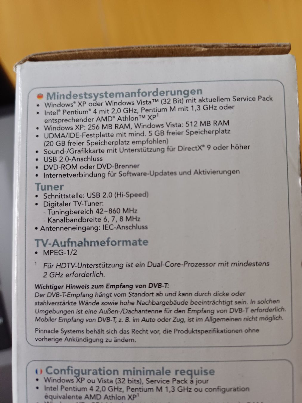 Radiocomunicazione: Pinnacle PCTV Hybrid Stick solo – Nuovo e nell'imballaggio originale da Jona venduto da nad_fzb6 3