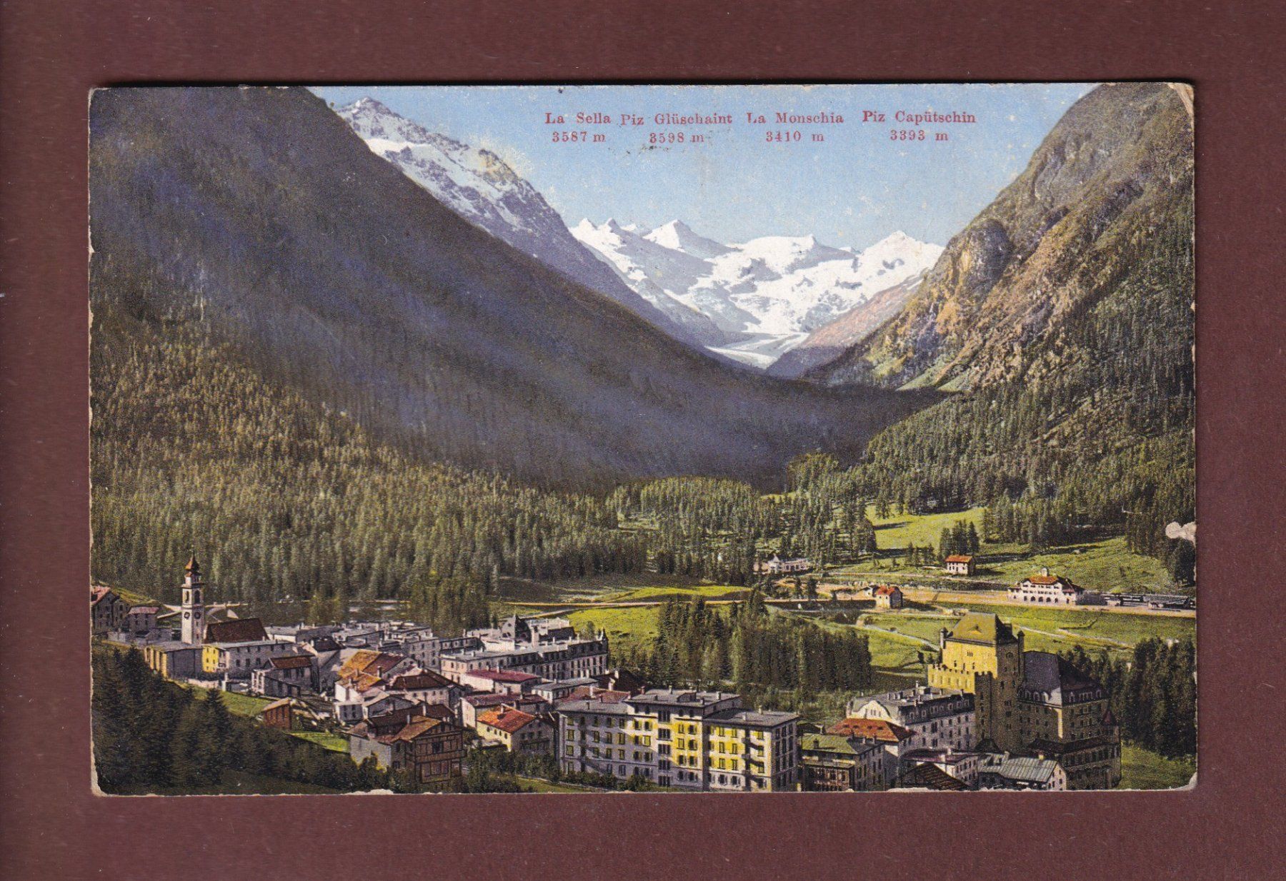 Ansichtskarten: PONTRESINA - 1913 – Gebraucht aus Pully von nicecards-shop