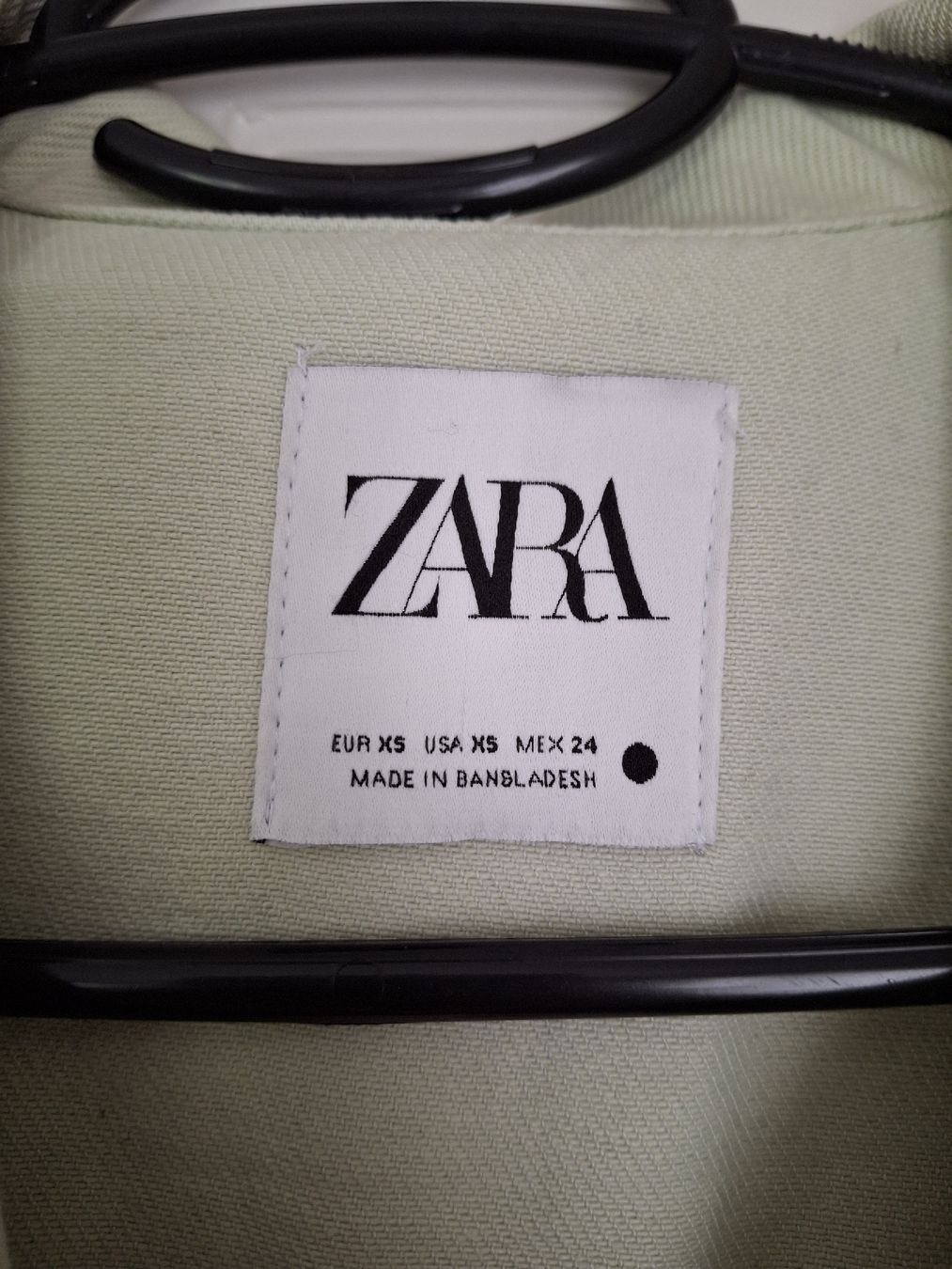 Zara Giacche: veste en jeans vert pale Zara M – Usato da Lausanne venduto da Cognitia 1
