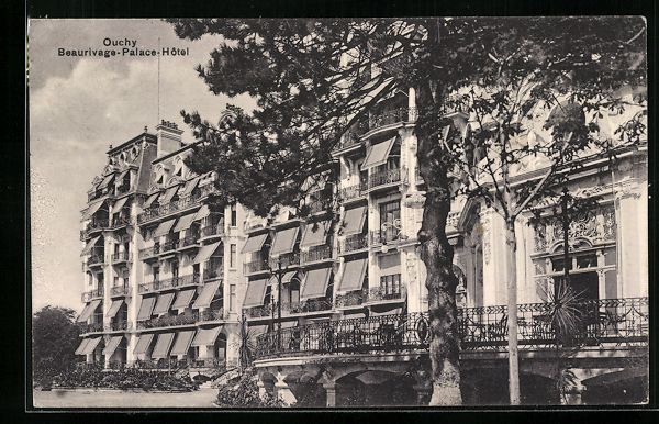 Cartoline postali: AK Ouchy, Beaurivage-Palace-Hotel, 1909 – Usato da Berlin venduto da bartko-reher