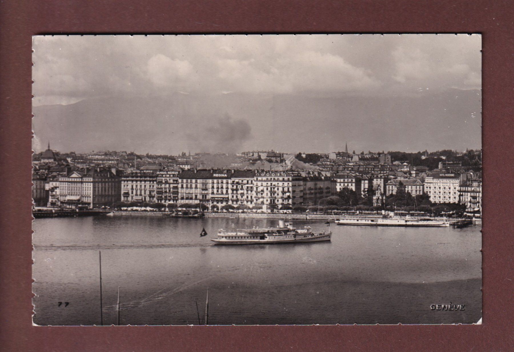 Cartoline postali: GENEVE - bateau - 1945 – Usato da Pully venduto da nicecards