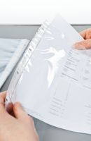Q-CONNECT® Zeigebuchtaschen, glatte Folie