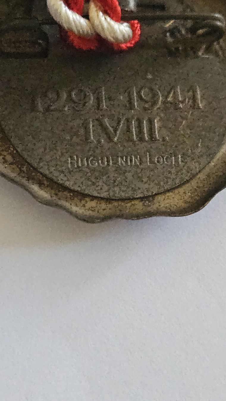 Medaillen: Original Schweizer Siegelmarke 1291-1941 – Gebraucht aus Ettingen von samiba 3