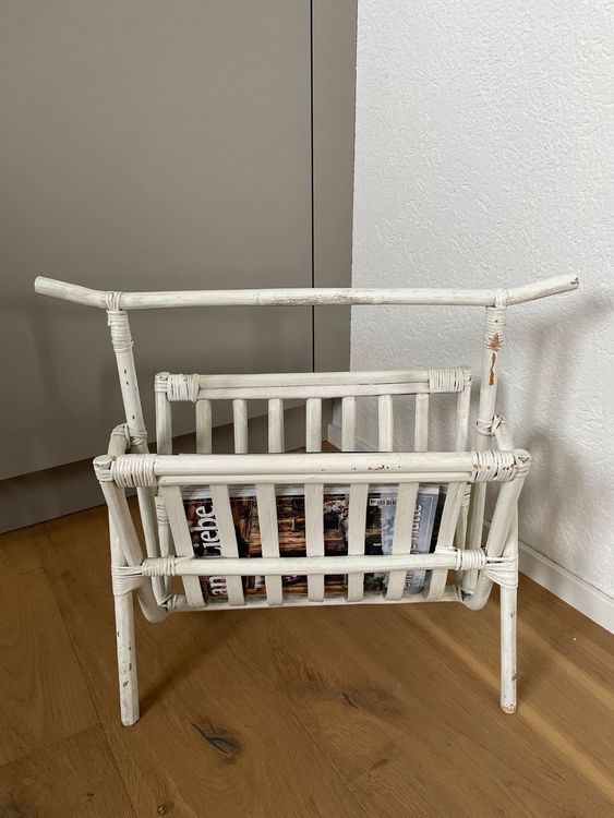 Sonstiges für Haushalt & Wohnen: Zeitungsständer, Zeitschriftenhalter, Bambus Shabby Boho – Gebraucht aus Flawil von Mito97 1