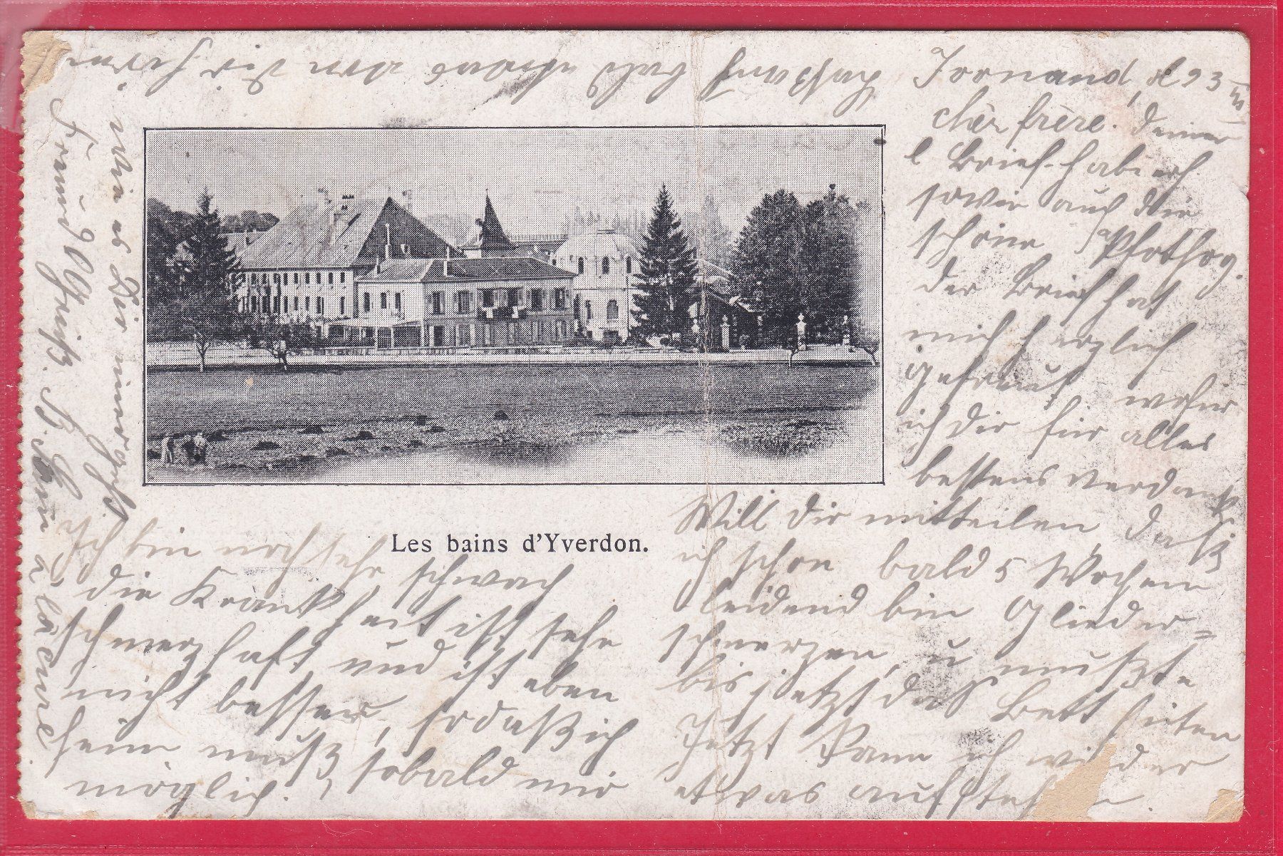 Cartoline postali: LES BAINS D'YVERDON – Usato da Oberrieden venduto da Gebirgsstelze