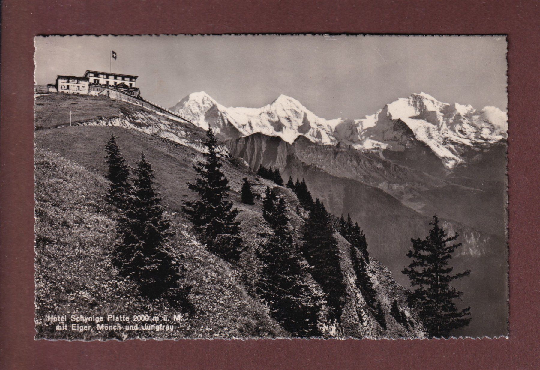 Ansichtskarten: Hotel SCHYNIGE PLATTE – Gebraucht aus Pully von nicecards-shop