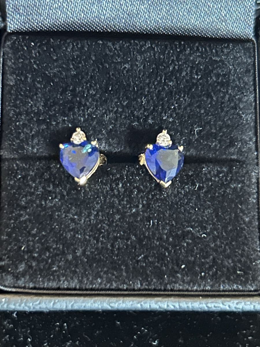 Orecchini pendenti & Orecchini a lobo: Gold Ohrstecker Saphir/Diamant – Nuovo (secondo la descrizione) da Basel venduto da David_2019