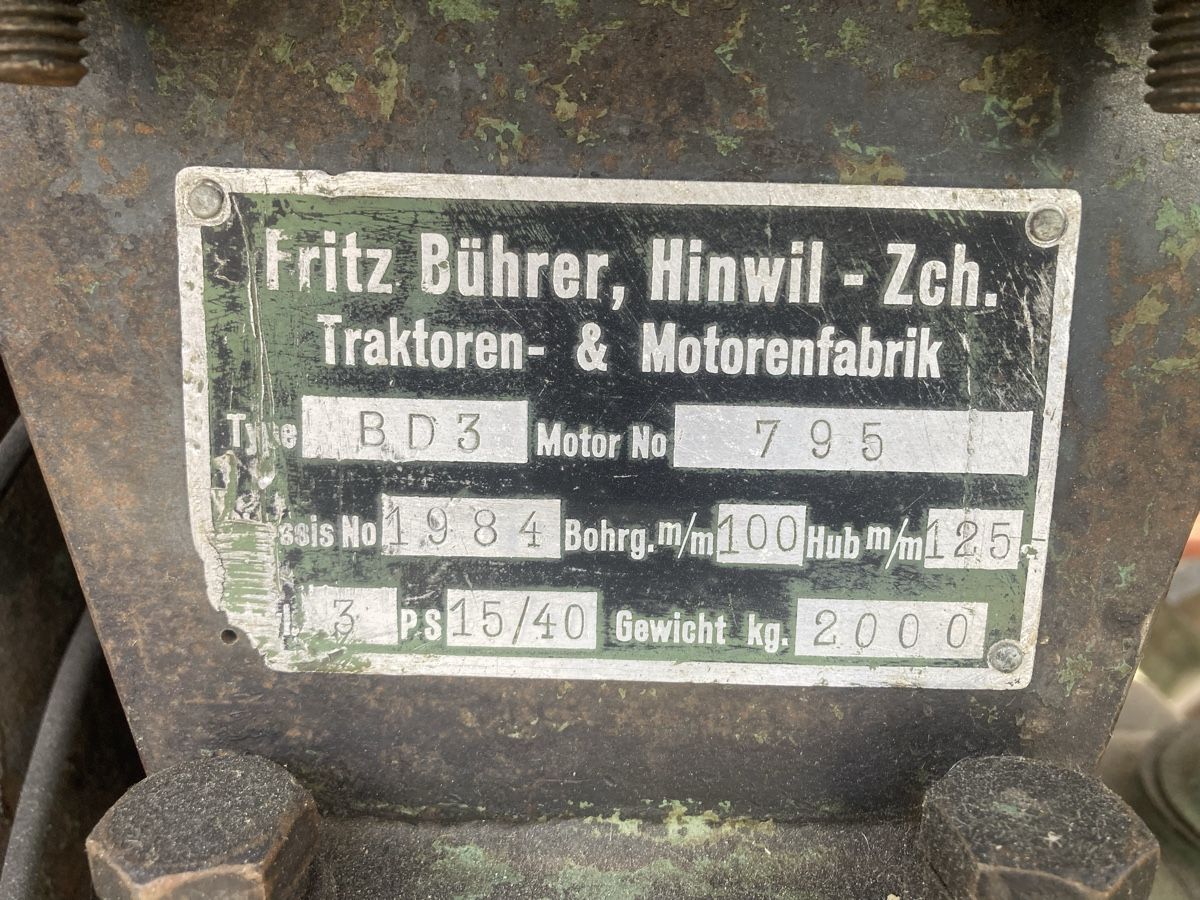 Bührer Trattori: Bührer BD3 – Usato da Gibswil venduto da mai_pw2j 5